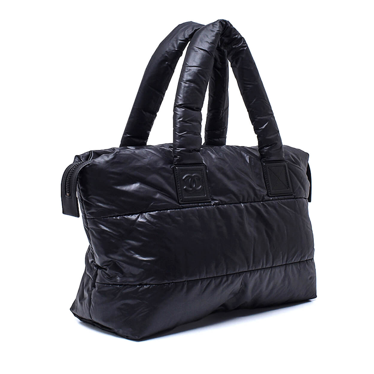 Chanel - Black Nylon Coco Cocoon Small Tote Bag